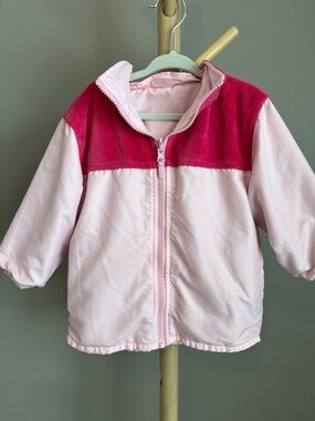 Carter's Reversible Toddler Girl Pink Two-Tone Zip Front Jacket 2T